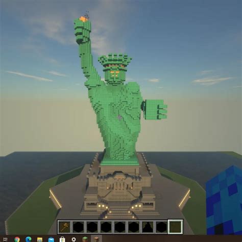My Statue Of Liberty Villager Edition Built In Minecraft Java 1171