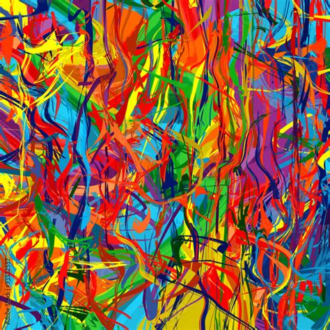 Art Rainbow Color Splash Brush Strokes Paint Abstract Background Stock
