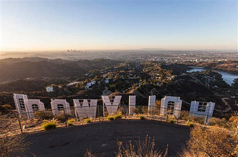 Hollywood Sign Sunrise Stock Photos Pictures And Royalty Free Images