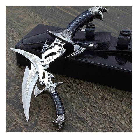 Personalized Twin Dagger Set And Sheath Custom Fantasy Swords Etsy
