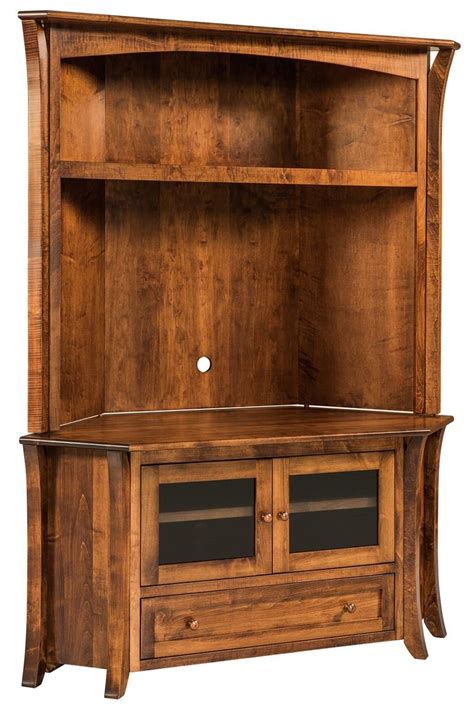 Corner cabinet is a restaurant located inside the central market in york, pa serving a delicious variety. Amish Caledonia Flat Screen TV Corner Cabinet | Wood ...