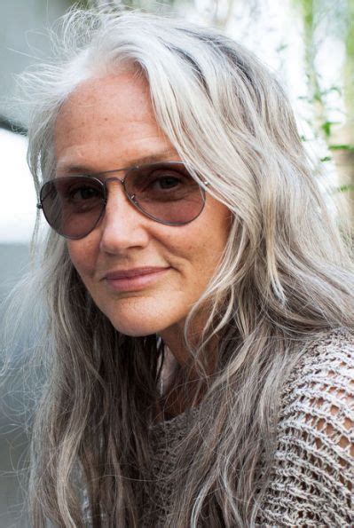 How This 63 Year Old Model Stays Beautiful Gray Hair Cindy Joseph