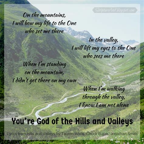 Bible Verses For Hills And Valleys