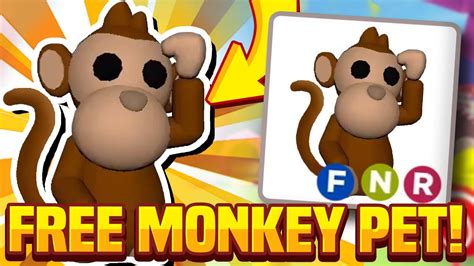 New How To Get A Free Monkey Pet Adopt Me Monkey Traveling