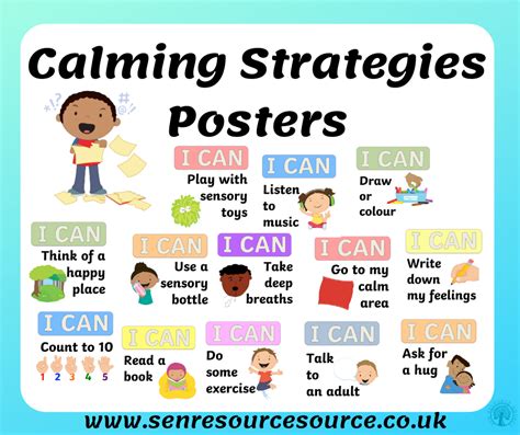 Calming Strategies Posters SEN Resource Source