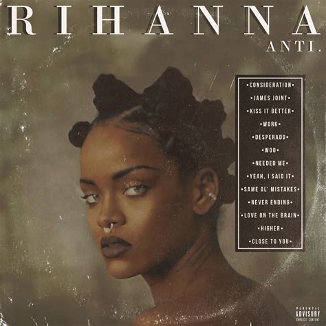 Rihanna Anti X R Freshalbumart