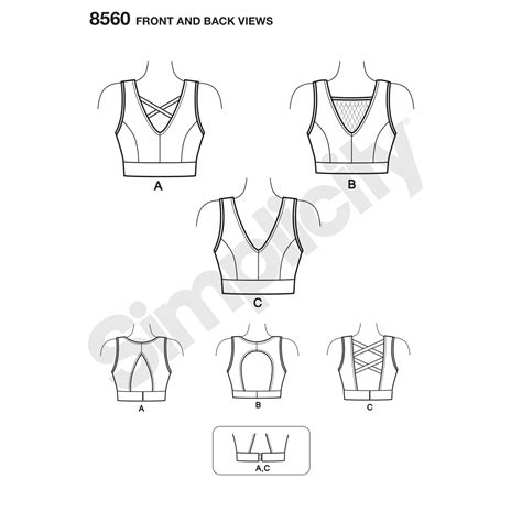 Simplicity Women S Sports Bra Sewing Pattern A Sports Bra Sewing Pattern Bra Sewing