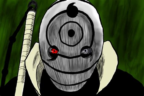 Tobi White Mask Drawing By Me Naruto