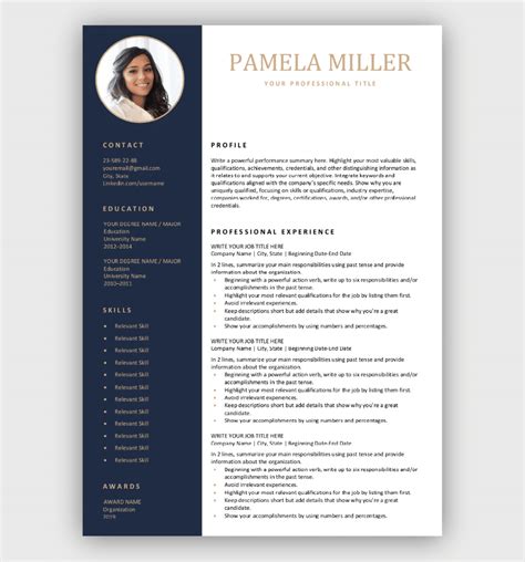 Free Editable Resume Template Download Now