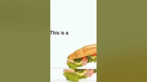 This Is A Sandwhich Youtube