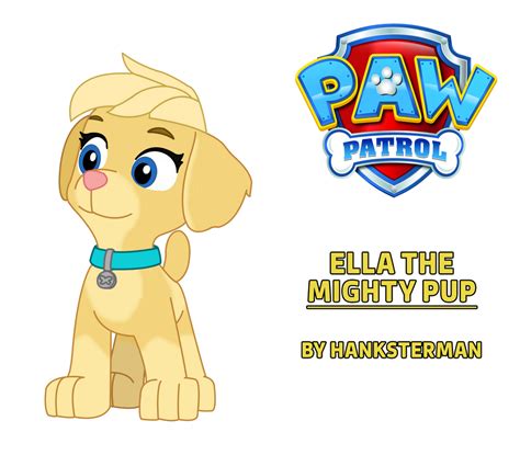 Paw Patrol Ella The Mighty Pup 2d Artwork By Hankstermanart On