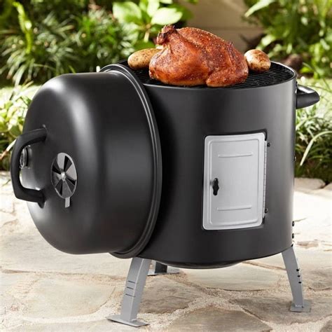 Grill Charcoal Water Smoker Expert Yard Outdoor Barbeque Bbq Cooker