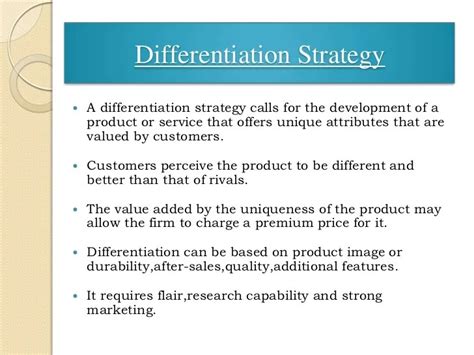 Broad Differentiation Strategy Definition Benefits Examples