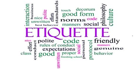 Good Manners And Etiquette
