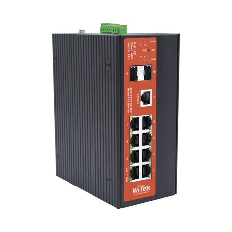 Switch Industrial Administrable Con 2 Puertos Poe Bt Y 6 Puertos Gigabit Ethernet Con Poe 802