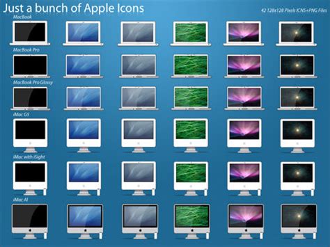 Mac Icons 50 Free High Quality Imac Macbook Icon Sets Hongkiat