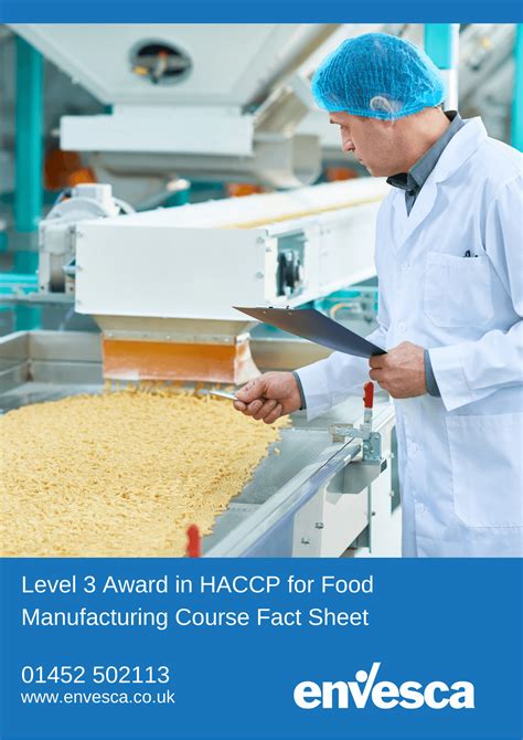 Online Level 3 Haccp For Manufacturing