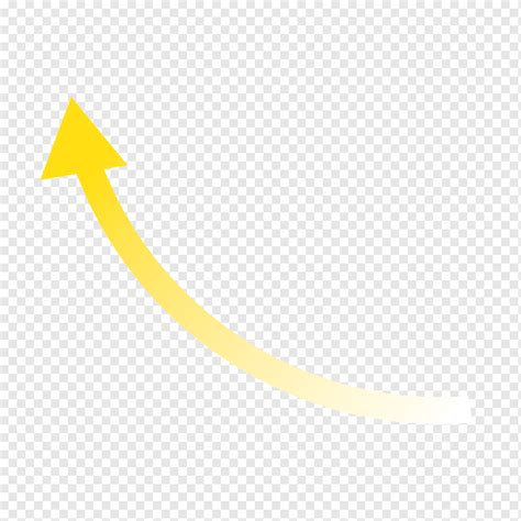 Yellow Arrows Up Curve Rise Yellow Arrow Png Pngwing