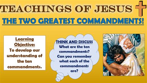 Teachings Of Jesus The Two Greatest Commandments Teaching Resources