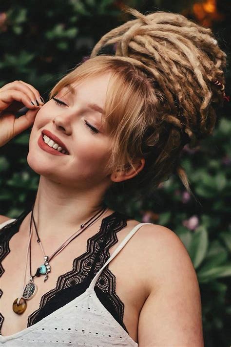 Case in point—this twisted style of dreadlocks. Dreadlocks Today: 45 Hairstyles For Creative Ones | Hairstyles with bangs, Dread hairstyles ...