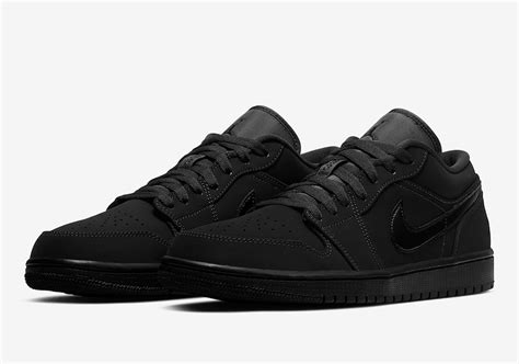Air Jordan 1 Low Triple Black 553558 056 Release Date Info Sneakerfiles