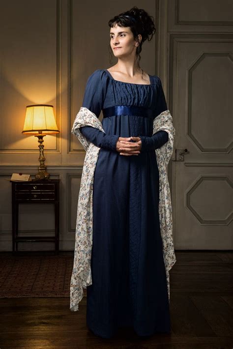 Empires Diairy The Lady In Blue By Tournevent Regency Era Fashion