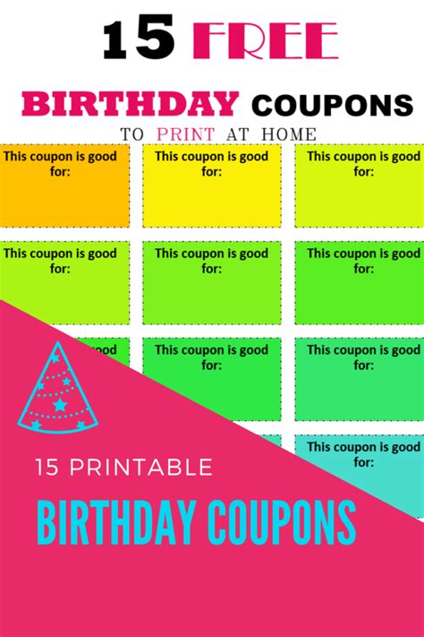Free Printable Birthday Coupons The Expat Mum