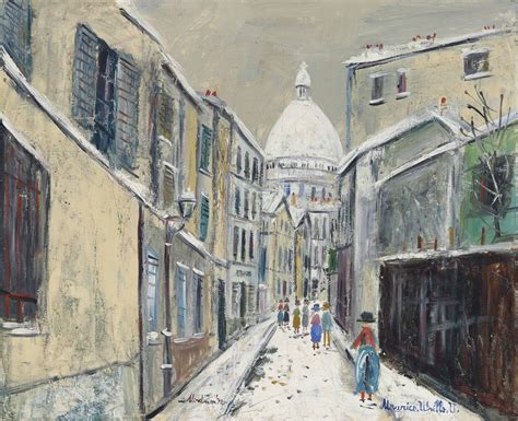 Maurice Utrillo 1883 1955 Rue Saint Rustique à Montmartre Sous La