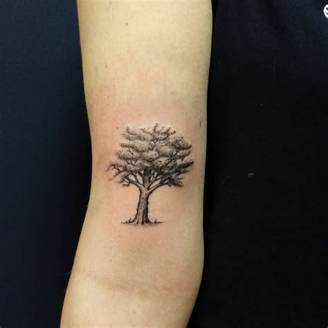 Small Oak Tree Tattoo