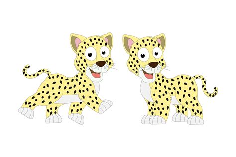 Cute Jaguar Animal Cartoon Simple Vector Illustration By Curutdesign