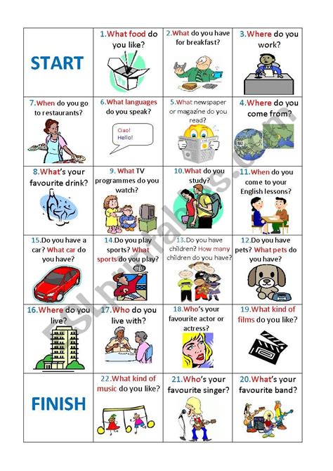 Boardgame Simple Present Wh Questions Esl Worksheet By Alinefig