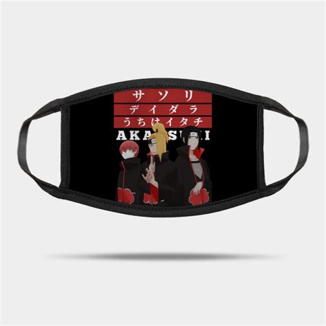 Akatsuki Face Masks Akatsuki Deidara Sasori Itachi Flat Mask