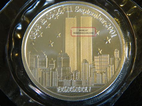2001 999 Fine Silver 9 11 Commemorative Coin 1 Troy Ounce Lqqk Nr 2