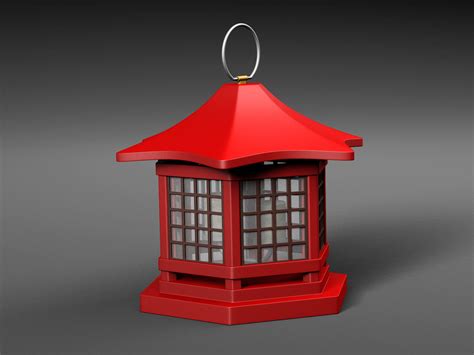 3d Japanese Lantern Deco Cgtrader