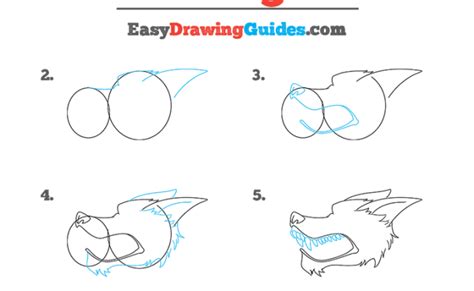 How To Draw A Snarling Wolf Really Easy Drawing Tutorial Otosection