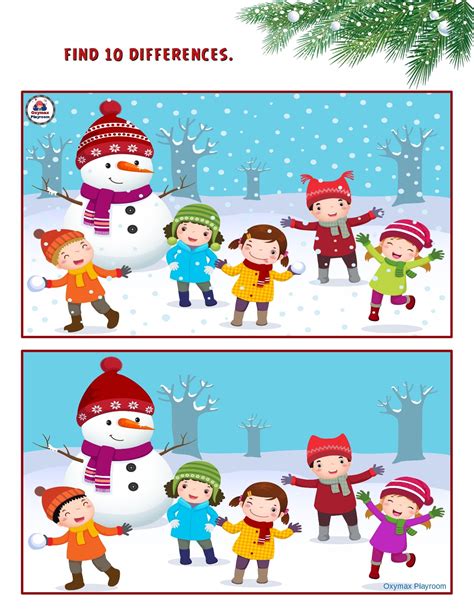 Spot The Difference For Kids Printable Find The Difference Printable Pdf
