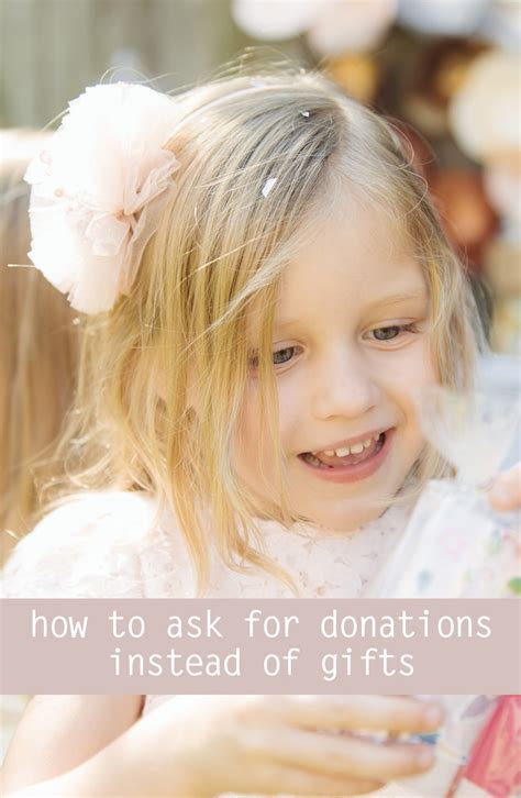 Plus, donors who are comfortable with social. How to ask for donations instead of gifts | Kid Magazine