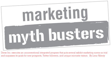 Marketing Mythbusters Exhibitor Magazine