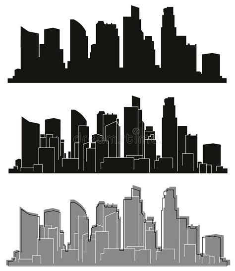 Silhouettes Of Cities Stock Vector Illustration Of Gate 34707186