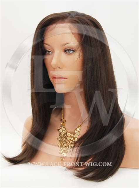 Silky Straight Synthetic Lace Front Wig 16 Inch Color 2