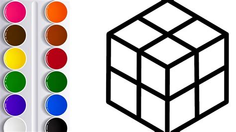 Cómo Dibujar Y Colorear Un Cubo Mágico Lulu Chan Youtube