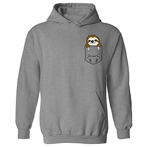 uk pocket sloth pullover hoodie heather dp b01df7zu0y ref sr 1 2ie utf8andqid