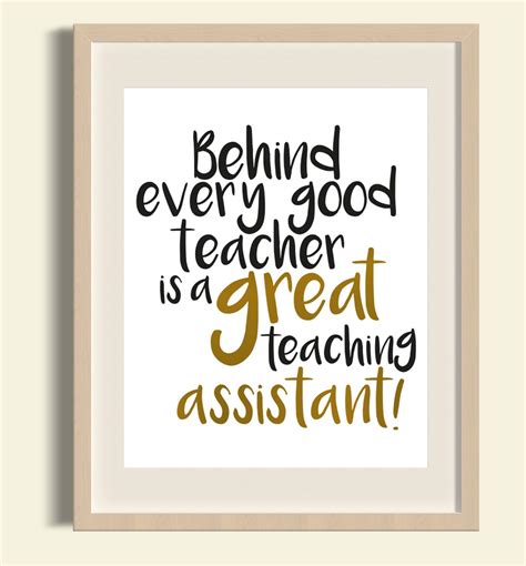 Behind Every Good Teacher Is A Great Teaching Assistant Instant Pdf