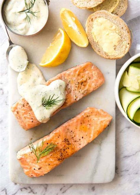 Creamy Dill Sauce For Salmon Or Trout Recipetin Eats