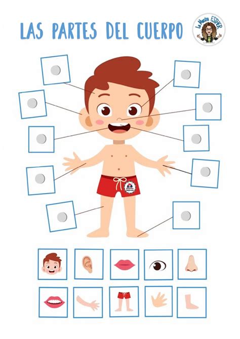 Ejercicio Interactivo De Partes Del Cuerpo Para Infantil Puedes Hacer