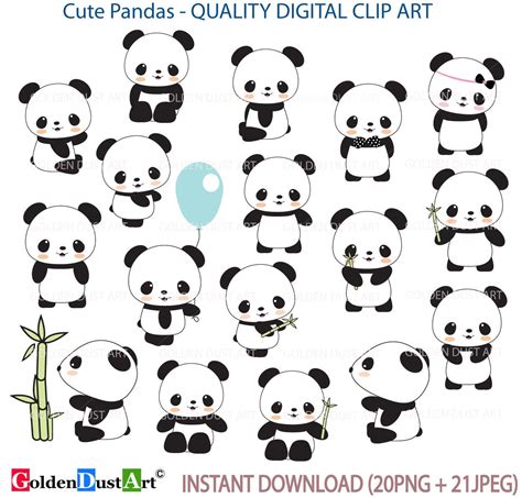Cute Panda Clip Art Panda Clip Artpanda Clipart Cute Panda Clipart