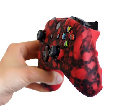 Red Skulls Proflex Xbox One Silicone Controller Skin Cover Case