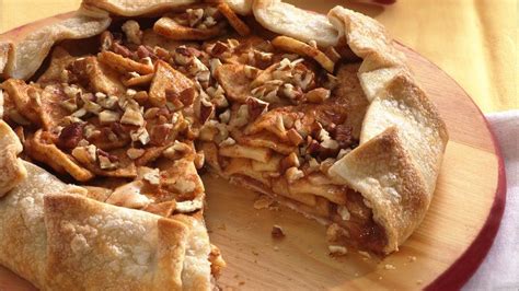 The caramel apple pie seen in this video recipe was used as a test for pillsbury pie crusts. Cinnamon-Apple Crostata recipe from Pillsbury.com