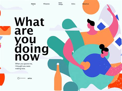Illustration Homepage Of What Are You Doing Now By Erics For Radesign