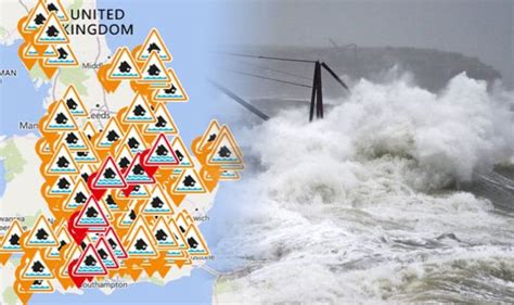 Uk Flood Warning Mapped Is Your Area Affected By Gales And Floods